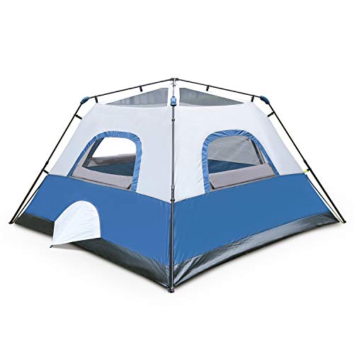 QOMOTOP Tent for Camping, 6 Person Instant Tent Equipped with Rainfly