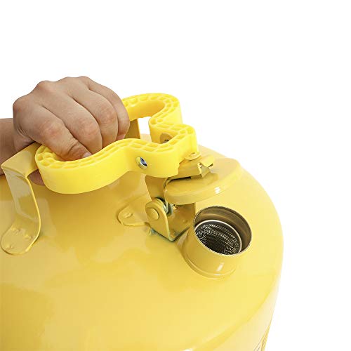 thumbnail interactive-video image 1 of Eagle B-604 Bench Safety Can 4 Quart - Galvanized Steel Flammable Liquid Container 1 of 10