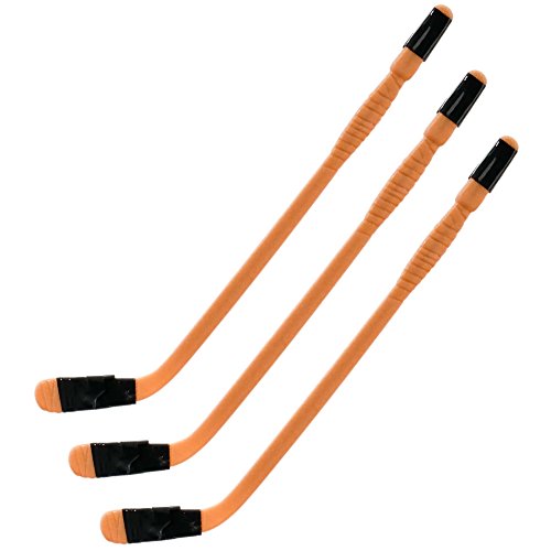 Set of 3 Hardcore Brown Hockey Sticks for WWE Wrestling Action Figures