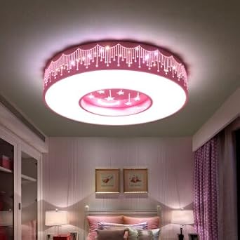 Lyxg Kinder Im Zimmer Der Madchen Schlafzimmer Licht Led Deckenleuchte Prinzessin Warme Zimmer Sterne Romantische Runden Leuchten 50cm Sidra Hospital