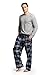CYZ Men's 100% Cotton Super Soft Flannel Plaid Pajama Pants (L, F17014)