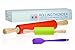 Rolling Pin - Form Meets Function with Professional Nonstick Rolling Pins. 2 Piece Cookie Rolling Pin with Extra Silicone Spatula