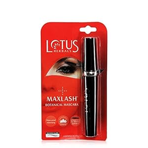 Lotus Herbals Maxlash Botanical Mascara | 4g, Black