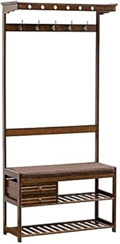 3 Tier Schuhregal Bank 3 In 1 Bambus Halle Baum Eingang Mantel