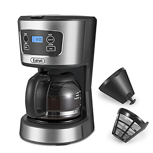 Gevi Coffee Maker, 5 Cups Small Programmable Coffee Machine with