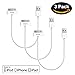 iPhone 4s Short Cable, Pager 30-Pin USB Sync and Charging Data Cable for iPhone 4, iPhone 4S, iPhone 3G, iPhone 3GS, iPad 1, iPad 2, iPad 3, and iPod - Pack of 3 (10inch Length)
