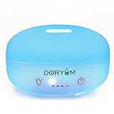 Doryum 500ml Aroma Essential Oil Diffuser Ultrasonic Portable Cool Mist Humidifier with 7 Color LED Lights Changing and Waterless Auto Shut-off Function