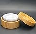 30ml 1oz Empty Refillable Portable Environmental Bamboo DIY Make up Loose Powder Jar Container Case with Sponge Powder Puff and Sifter Baby Powder Puff Kit Foundation Cosmetic Box