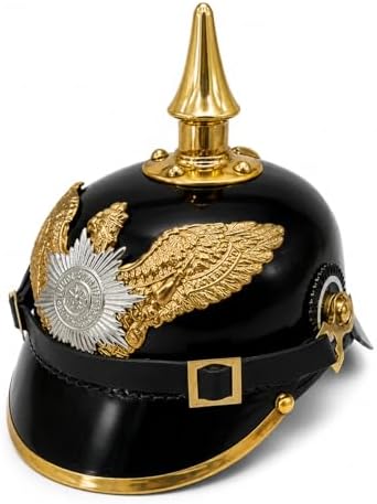 Amazon.com: warreplica Imperial German Spiked Pickelhaube Officer