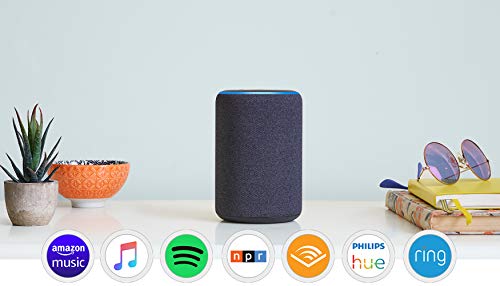 Voice Control All-new Echo (3rd Gen)- Smart speaker with Alexa- Charcoal
