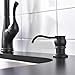 APPASO 17-Ounce Solid Brass Kitchen Dish Soap Dispenser Oil Rubbed Bronze- Large Capacity- 480ml Bottle Built in Hand Sink Pump,Sink Soap Dispensers Replacement-3.15 Inch Threaded Tube