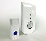 Aura Systems M3 Waterproof Wireless MP3 Doorbell, Over 50 Chimes, 300 Meter Range, SD Card Compatible