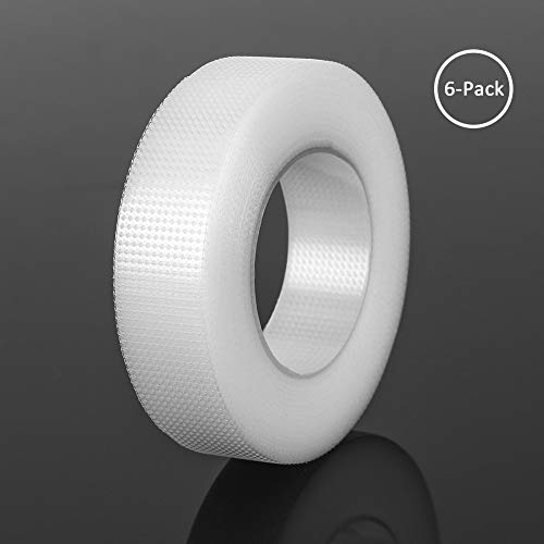 Sensitive Skin Adhesive Tape 6 Rolls, Echeer Flexible Clear Plastic First-Aid Tape Transparent Medical Tape for Finger Waist Elbow Ankle Support