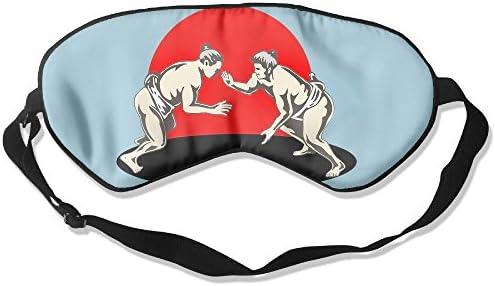 Sleep Mask Sumo Eye Cover Blackout Eye Masks,Soothing Puffy Eyes,Dark Circles,Stress,Breathable Blindfold For Women Men