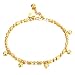 LOHOME Women's Anklet Bracelet 18k Gold Plated Small Pure and Fresh and Contracted Pendants Foot Chain