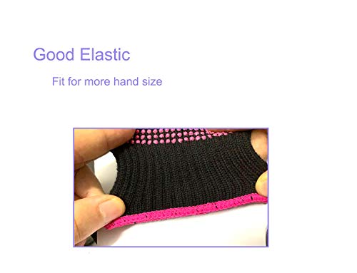 Lessmon Elastic Cotton Glove for Hair Styling with Silicone Bump Point, Heat Resistant, Anti-Slipper for Flat Iron, Curling Wand and Hair Styling Tools, 1 Piece Packed