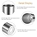 Maxdot 2 Pack Stainless Steel Skinny Tumbler, Double-Insulated Water Tumbler Cup With Lid and Straw, Outdoor Unbreakable Travel Slim Bottle for Hot Cold Drinks with Cleaning Brush (Silver, 20 OZ)