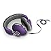 JLAB Audio Bombora Over-Ear Headphones with Universal Mic, Matte Purple/Gray
