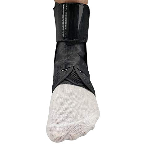 Lace Up Ankle Stabilizer Brace, Women Men Breathable Adjustable Foot Support Wrap for Sport, Ankle Sprain, Plantar Fasciitis, Injury Recovery - Thumbnail 6