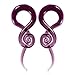 Xpircn 1 Pair Glass Spiral Taper Gauges Ear Plug and Tunnels Ear Stretching Expander Piercings Body Jewelry 2G (6mm)