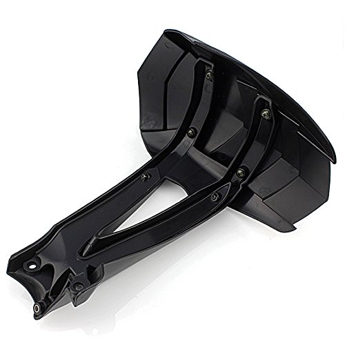 FATExpress Motorcycle Plastic Black Rear Mudguard Mount Wheel Tire Hugger Mud Guards Fender Splash Guard for 2004-2012 BMW R1200GS R 1200 GS 2005 2006 2007 2008 2009 2010 2011 04-12