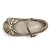 Dream Pairs ANGEL-22 Mary Jane Front Bow Heart Rhinestone Buckle Ballerina Flat (Toddler/ Little Girl) New, Gold, 9 M US Toddler