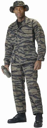 Army PantsCamouflage Military BDU Pants, Army Cargo Fatigues (Tiger Stripe Camouflage, Size Medium)