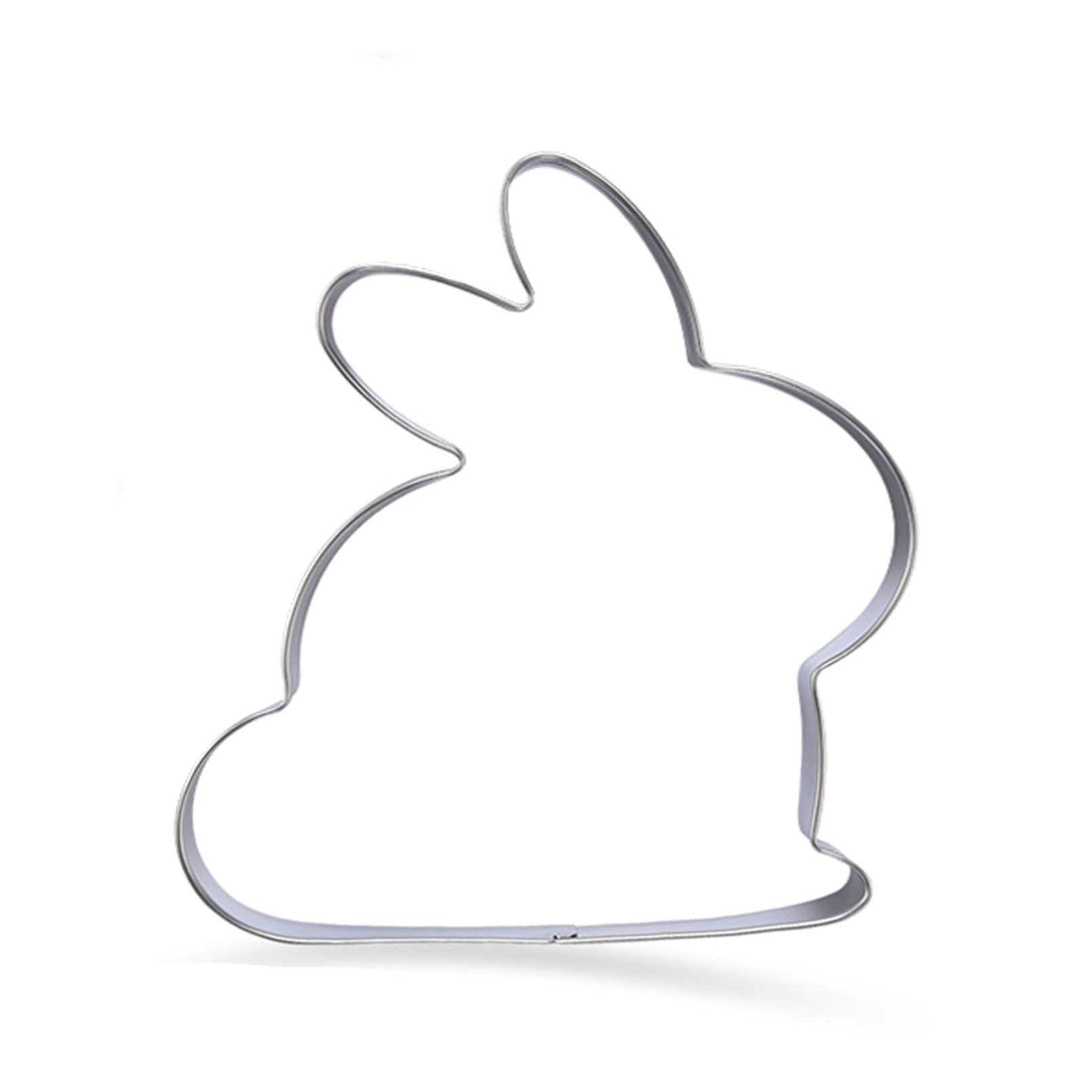 PANSIBY 1 Piece Rabbit Easter Cookie Cutter, Stainless Steel, Easy to Clean, Easter Bunny Biscuit Cutter
