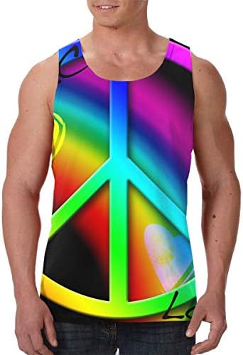 Mens Round Neck Tank Top Blue Hook 3D Printed Cool Sleeveless T-Shirt