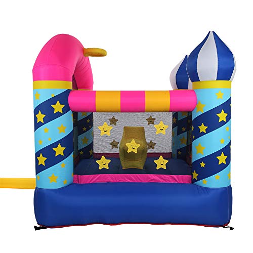DREAMVAN Inflatable Bounce House with 350W Air Blower (Stars Castle) --Jumping Area 66" 63"-- 420D Oxford Cloth 840D Oxford Cloth Jump Surface - Thumbnail 7