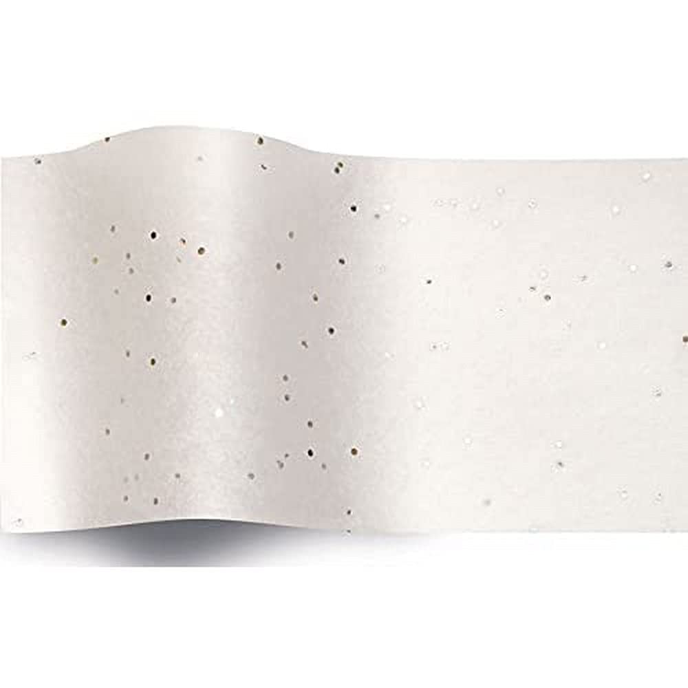 SatinWrap Luxury Tissue Wrapping Paper White Diamond Gemstone Sparkle 5 sheets