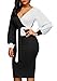 LAVENCHY Womens Vogue Long Lantern Sleeve Waist Belt Sexy Party Wedding Bodycon Skirt Dress For Women Black,L