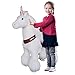 PonyCycle Official Ride On Unicorn No Battery No Electricity Mechanical Unicorn White Small for Age 3-5