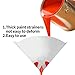 Jeteven Strainer Cone Silicone Funnel Filter Tip Cone Shaped Fine Nylon Mesh Funnel W/Hooks Disposable (100pcs)