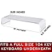 Circuit City Essentials Acrylic Monitor Stand Riser Space Saving Computer Desk Shelf Organizer for Laptops, iMac, Printers, Keyboards & Screens Up to 30-Inch and 50 lbs Clear