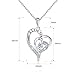 LiLoing Jewelry for Women and Mom,Love Heart Pendant Necklaces for Women,Valentines Day,Christmas Day,Mothers Day,Girlfriend,Wife,Engraved with