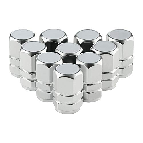 image for Valve-Loc Tire Valve Caps (10-Pack) Universal Stem Covers for Cars, SU