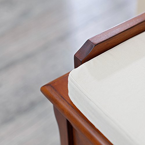 Belham Living Cedar Chest Mission Bench with Cushion - Oak - Thumbnail 3