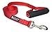 Leashboss City Handler - Handle Leash for Large Dogs - 1 Inch Wide Nylon Dog Leash with Grip (6 Foot, Red)