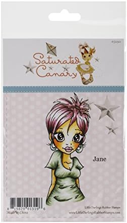 Saturated Canary Rubber Stamp - Jane