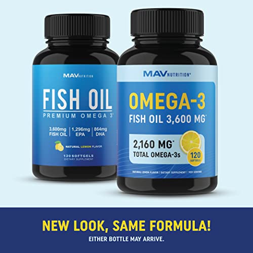 Omega 3 Fish Oil High Potency Triple Strength Over 2,000mg of Omega