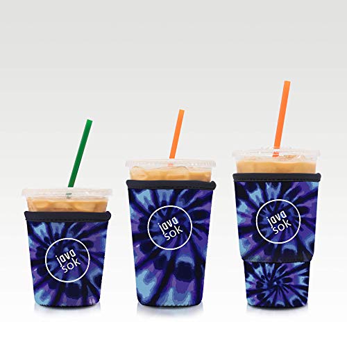 image for JAVA SOK Reusable Iced Coffee Sleeve - Cup Insulator Sleeve for Cold B