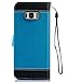 FLYEE Samsung S8 Case,Galaxy S8 Wallet Case, Flip Case Wallet Leather [Kickstand] Emboss Butterfly Tree Folio Magnetic Protective Cover with Card Slots for Samsung Galaxy S8 5.8 inch Blue