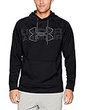 Under Armour Mens Armour Fleece Graphic Hoodie, Black/Graphite, Medium