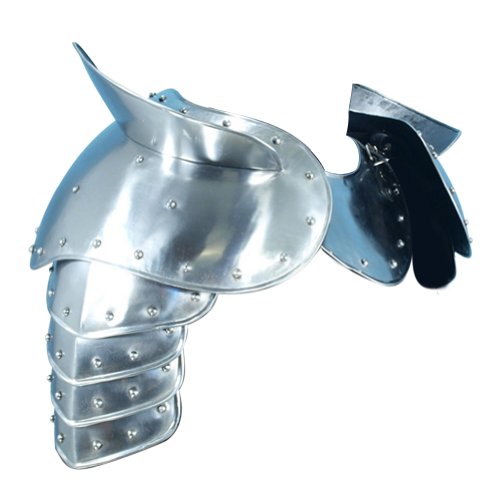 Armor Venue - Warrior Pauldrons with Sword Breakers - Metallic - One Size Armour