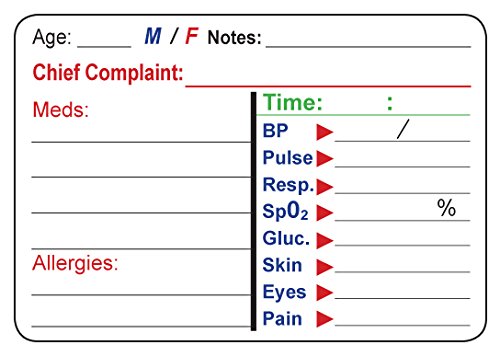 Tactical Triage Stickers - - 50 Stickers per Pack