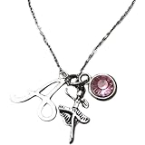 Eilygen Never Miss A Chance To Dance Necklace – Stainless Steel Dancer Gift With Heart Charm, 18" Chain - View #2