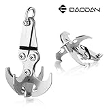 Gravity Hook Grappling Hook IDAODAN Multifunctional Stainless Steel Survival Folding Grappling Hook Climbing Claw Carabiner Tool for Outdoor Life