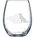 It's Not Really Drinking Alone If The Dog Is Home New | 15 oz Stemless Funny Wine Glass | Unique Gift Idea for Dog Mom, Dog Dad, Men, Women, Veterinarian | Birthday Present for Dog Lovers