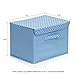 Furinno NW13203BL Non-Woven Fabric Soft Storage Organizer with Lid, Blue